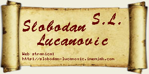 Slobodan Lučanović vizit kartica